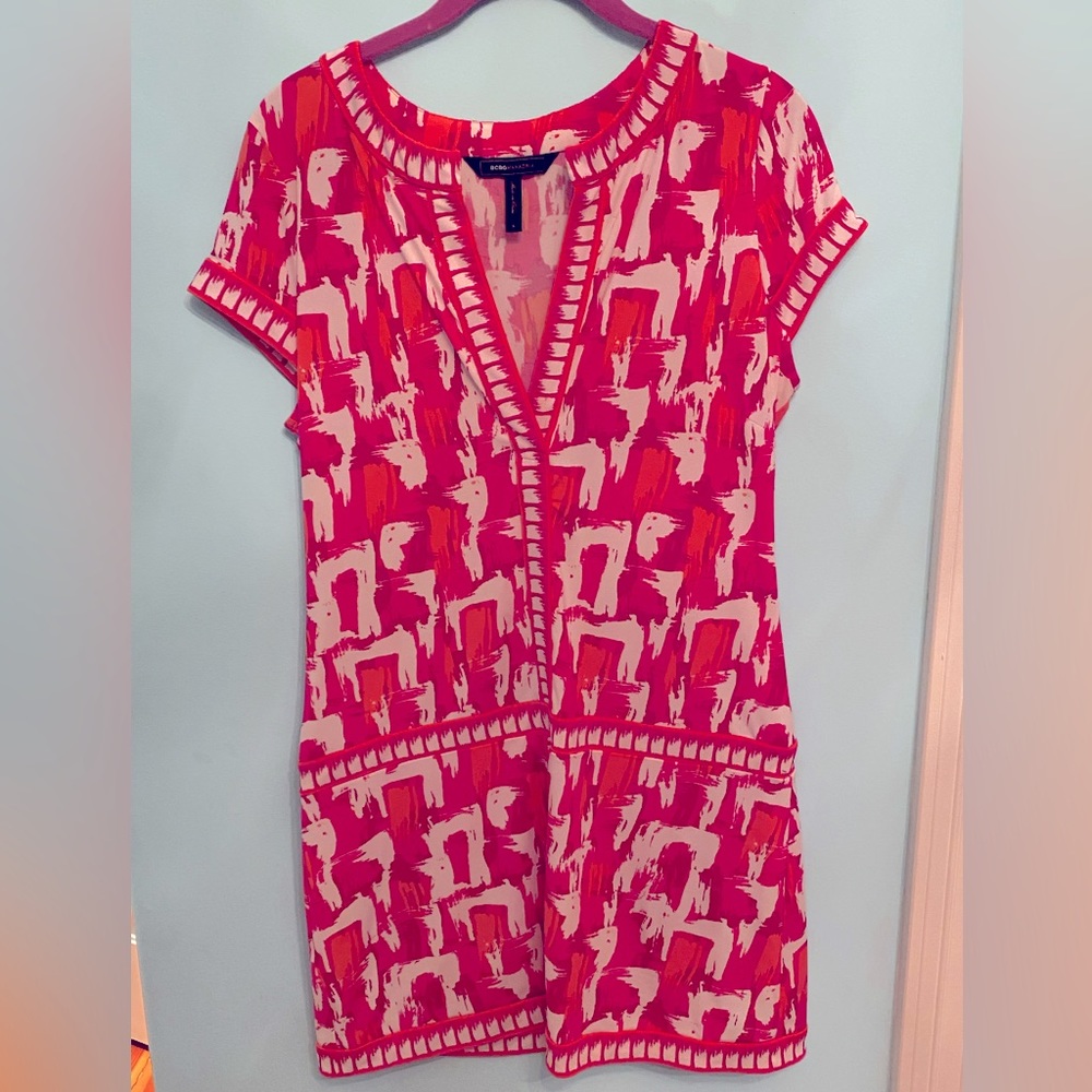 BCBG drop waist mini dress